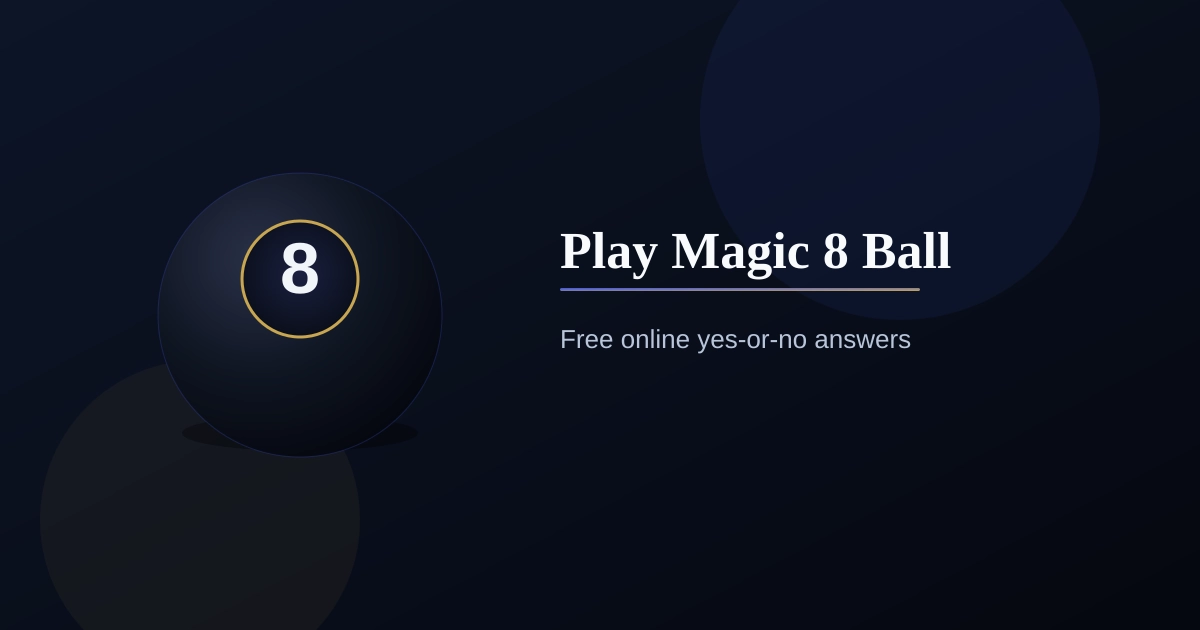 Ask the Magic Ball | Magic 8 Ball